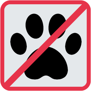 Huisdieren verboden
